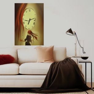 Tiden är värdefull   AI Art Poster