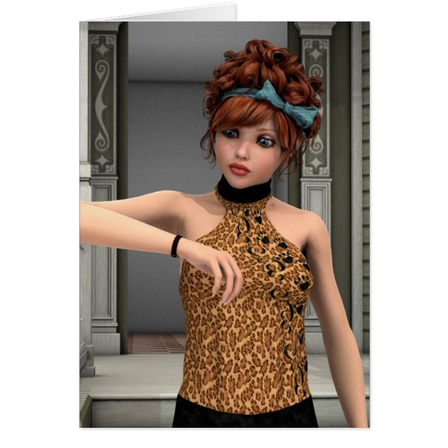 Tiden börjar rinna ut hälsningskort (Framsidan)