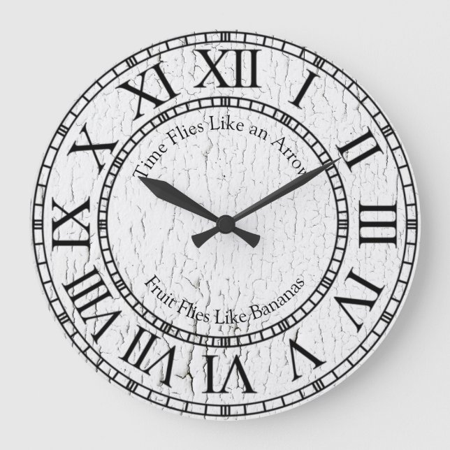 Tiden flyter som en pil stor klocka (Framsida)