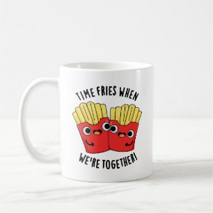 Tiden fräser när vi är tillsammans Rolig matpun Kaffemugg