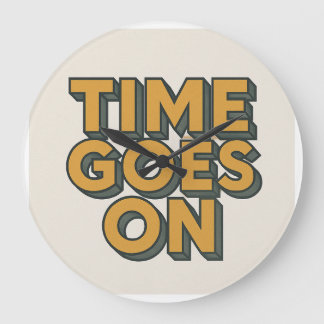 Tiden går på väggklocka, 10-tums rund stor klocka