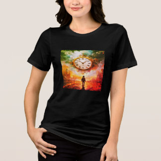 Tiden håller på att rinna ut man/kvinna kortärmad t shirt