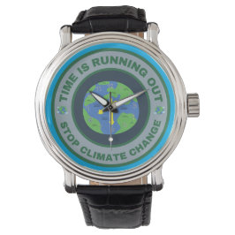 Tiden håller på att rinna ut. Stoppa klimatförändr Armbandsur