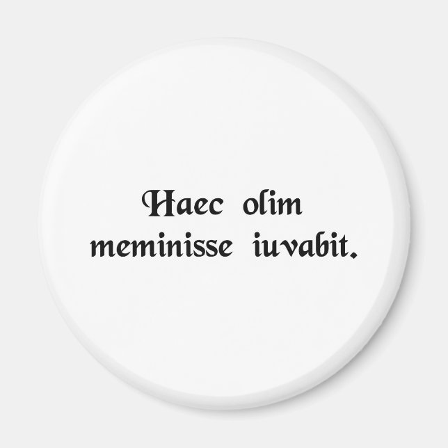 Tiden läker hela sak. magnet (Framsidan)