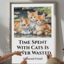 Tiden Tillbringad Med Katter Söt Motivationsaffisc Poster