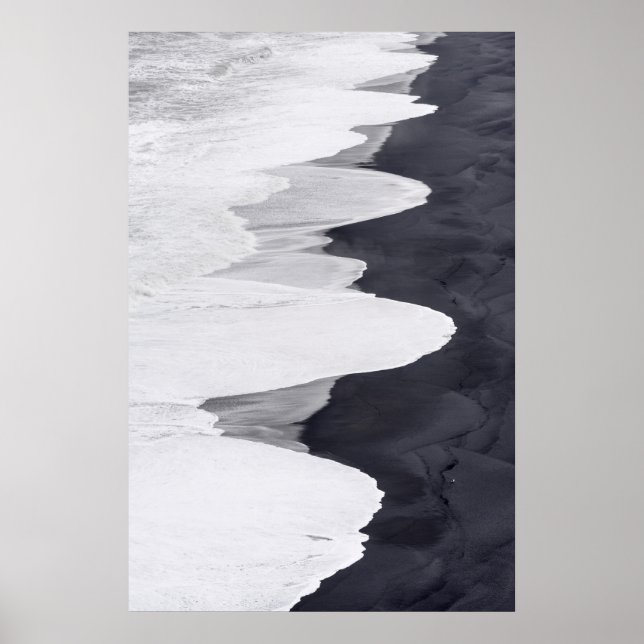 Tiden Tvättar över svart segment Poster (Framsidan)