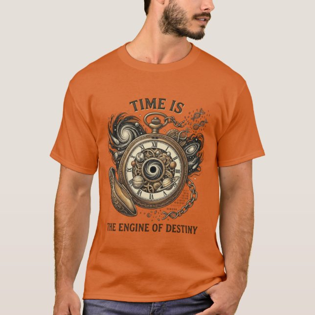 Tidens Arkitekt - Vintage Fickur T Shirt (Framsida)