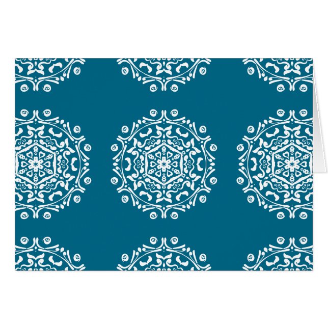Tidepool Mandala Hälsningskort (Framsidan Horizontal)