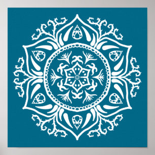 Tidepool Mandala Poster
