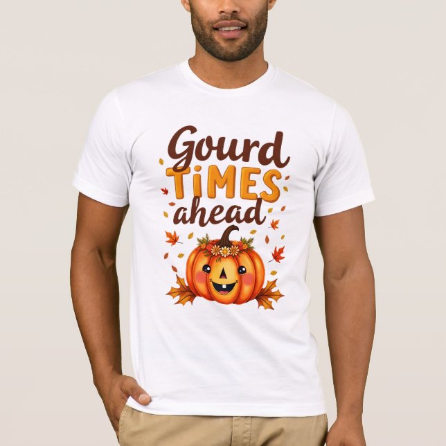 Tider av pumpor framöver t shirt (Framsida)