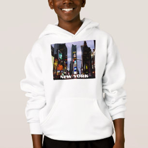 Tider för New York Hoodieunge kvadrerar den Hooded Tee Shirt