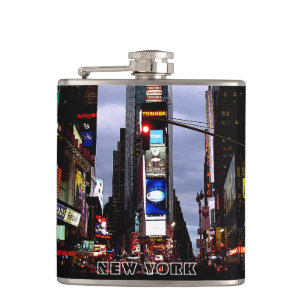 Tider för New York souvenirflaska kvadrerar Fickplunta
