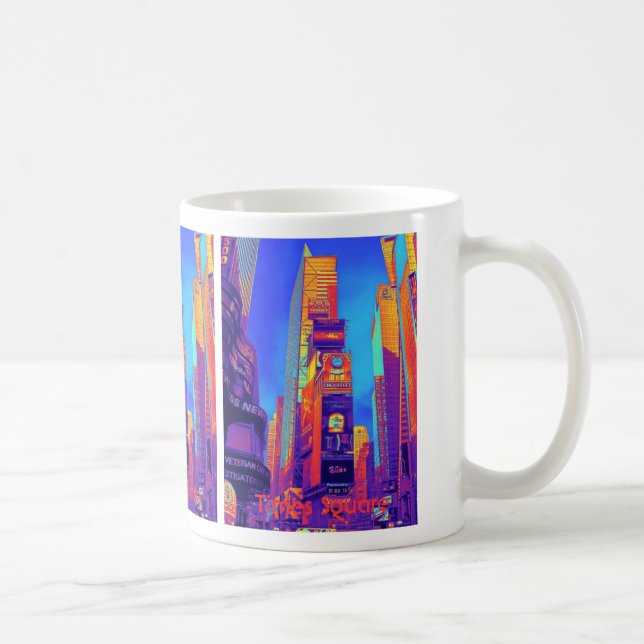 Tider kvadrerar muggen kaffemugg (Höger)