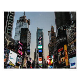 Tider kvadrerar, New York City - fototryck