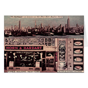 Tider kvadrerar, New York City, New York Hälsningskort