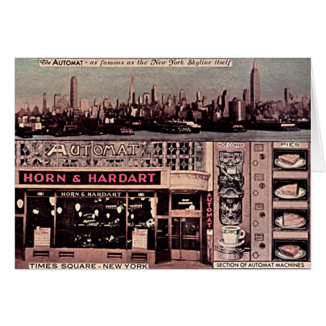 Tider kvadrerar, New York City, New York Hälsningskort (Framsidan Horizontal)