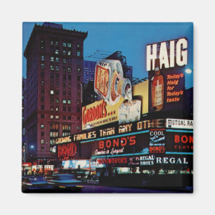 Tider kvadrerar, New York City vintage Magnet