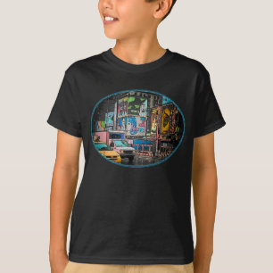Tider kvadrerar T-tröja för affischtavlaungemör Tee Shirt