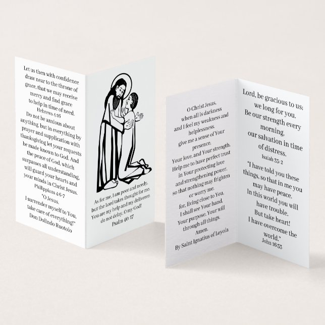 Tider på ett besvärligt bönekort kort (In- och utsida)