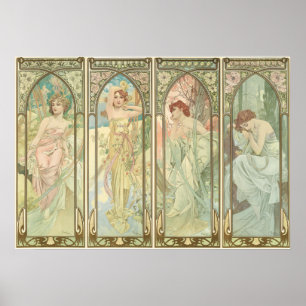 TIDERNA AV DAGEN - Mucha Poster