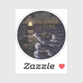 "Tiderna" fyr i en storm Klistermärken