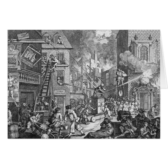 Tiderna pläterar I, 1762 Hälsningskort (Framsidan Horizontal)