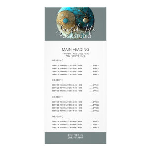 Tides of Balance Yin Yang Design Reklamkort