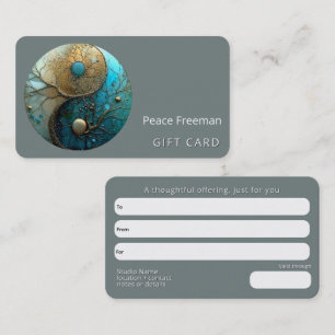 Tides of Balance Yin Yang Design Visitkort