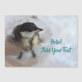 Tidi min fågel Parus Major Magnetic Card