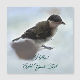 Tidi min fågel Parus Major Magnetic Card