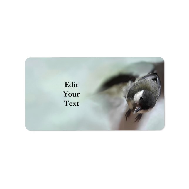 Tidi my Bird the Parus Major Adressetikett (Framsidan)