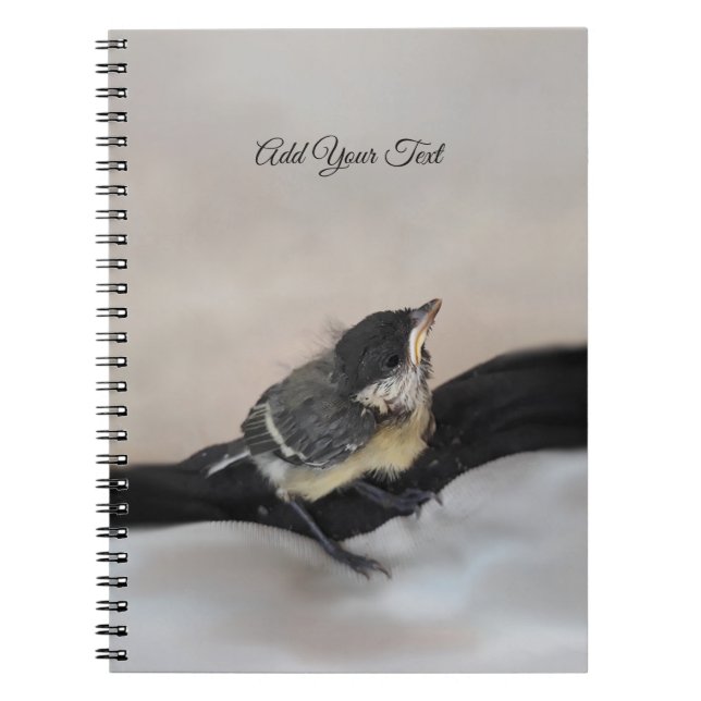 Tidi my Bird the Parus Major Anteckningsbok (Framsidan)