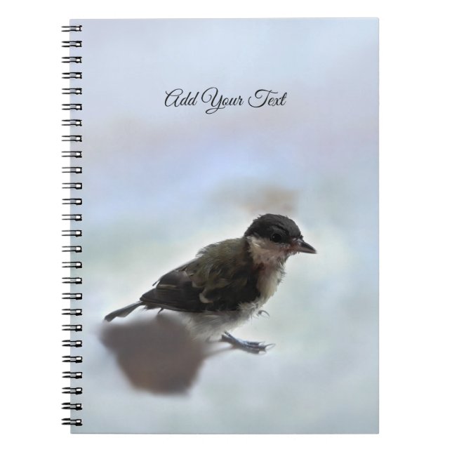 Tidi my Bird the Parus Major Anteckningsbok (Framsidan)