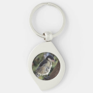 Tidi my Bird the Parus Major Swirl Silverfärgad Nyckelring