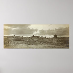 Tidig bild av Jerusalem från southeasten Poster