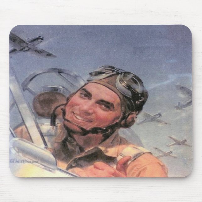 Tidig flygare Mousepad Musmatta (Framsidan)