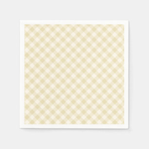Tidig Höst Retro Gingham Guldvete Pappersservett