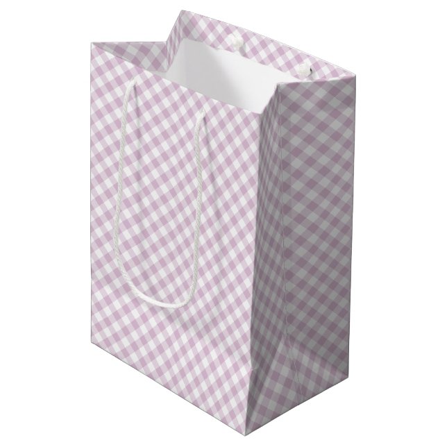 Tidig Höst Retro Gingham | Varm Lilafärg (Framsidan Vinklad)