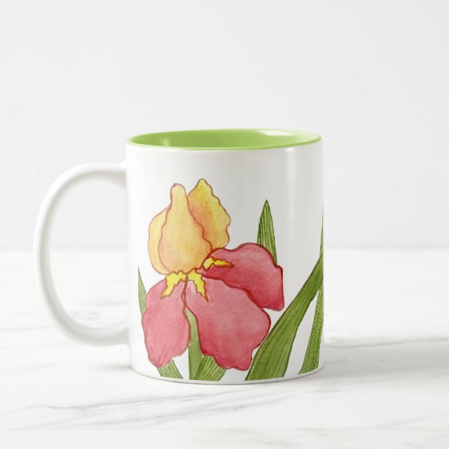 Tidig Iris-mugg Två-Tonad Mugg (Vänster)