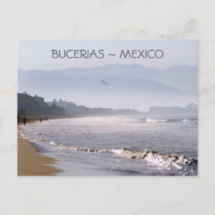 Tidig morgon Bucerias Beach Mexiko Vykort