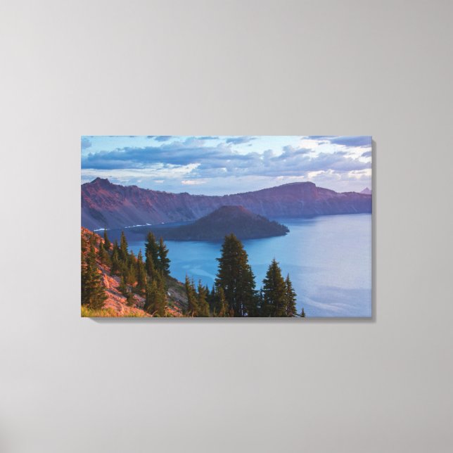 Tidig morgon, Crater Lake Canvastryck (Framsida)
