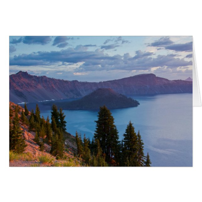 Tidig Morgon, Crater Lake Hälsningskort (Framsidan Horizontal)