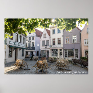 Tidig morgon i Bremen Poster