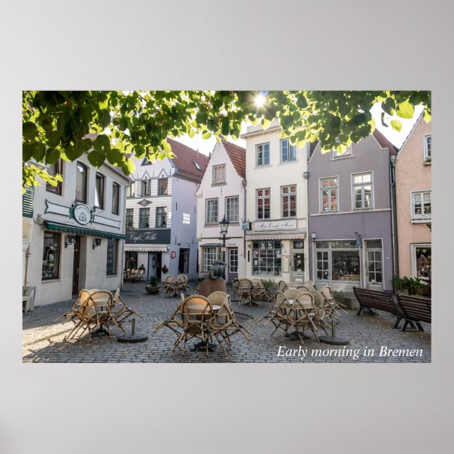 Tidig morgon i Bremen Poster (Framsidan)