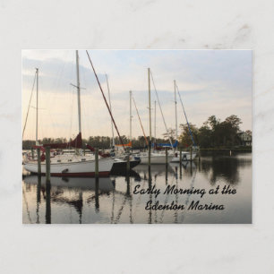 Tidig morgon vid Edentons Marina Vykort