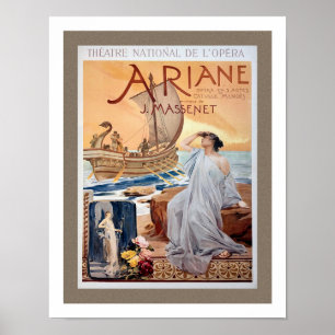 TIDIG OPERAFÖRESTÄLLNING 'ARIANE' TRYCK