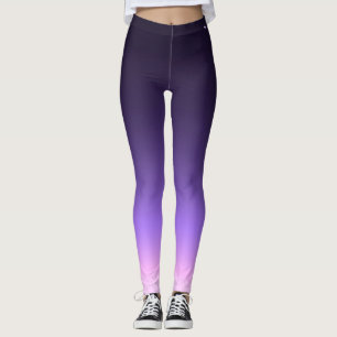 Tidig purpurfärgad soluppgång leggings