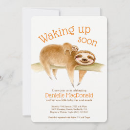 Tidig sluttning av djurets vattenfärgsdusch inbjudningar