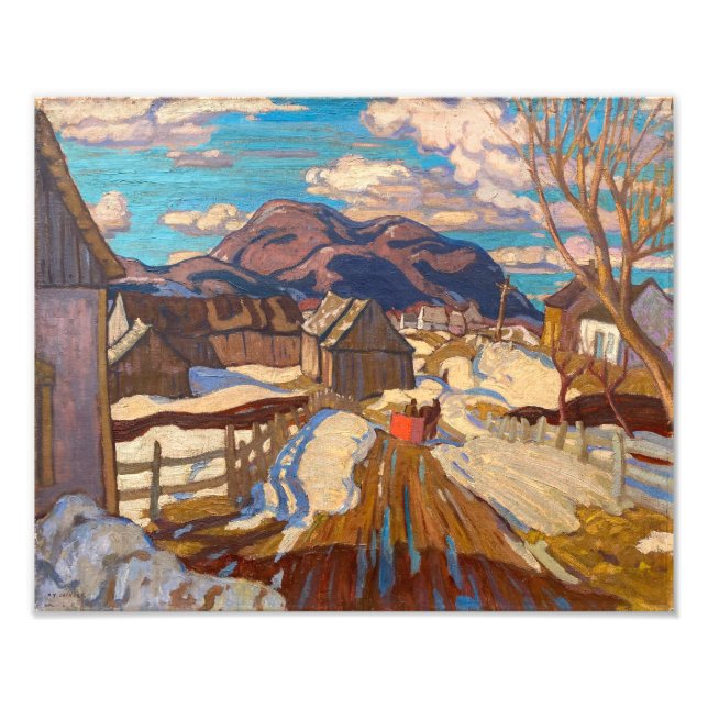 Tidig vår, Quebec | A. Y. Jackson | Fototryck (Framsidan)