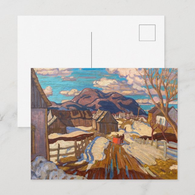 Tidig vår, Quebec | A. Y. Jackson | Vykort (Fram/baksida)